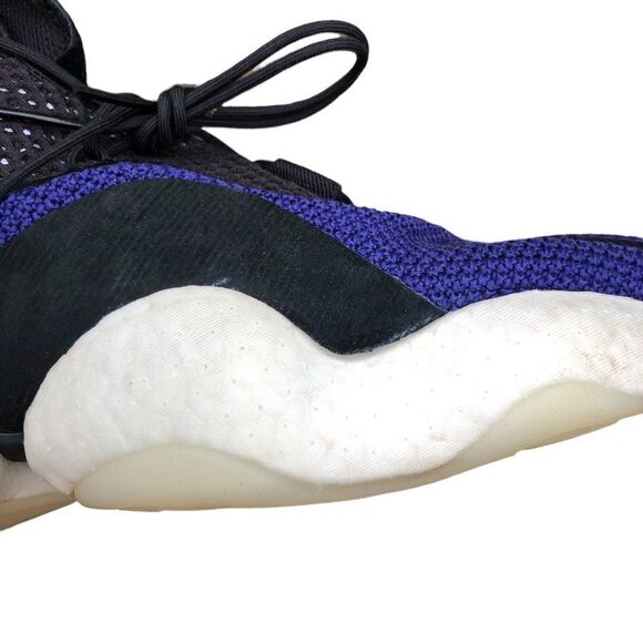 Rare 2018 Adidas Crazy BYW Real Purple Core Black Size 11.5 - Picture 13 of 16